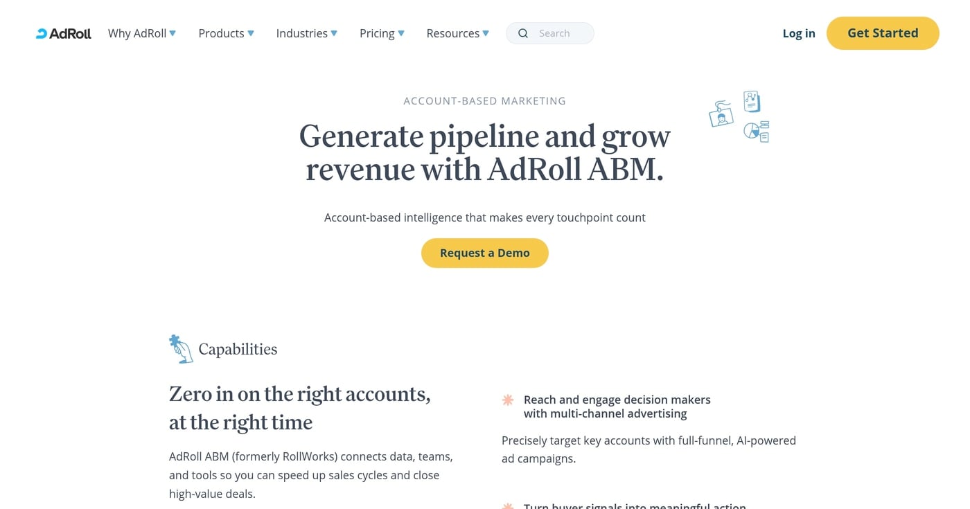 AdRoll product screenshot