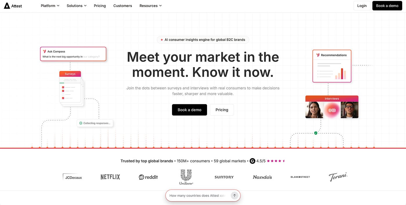 Attest homepage