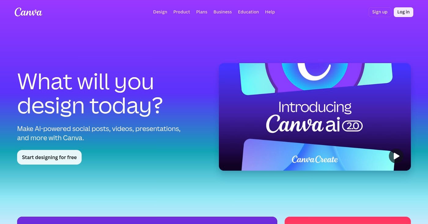Canva design interface showing templates and drag-and-drop editor