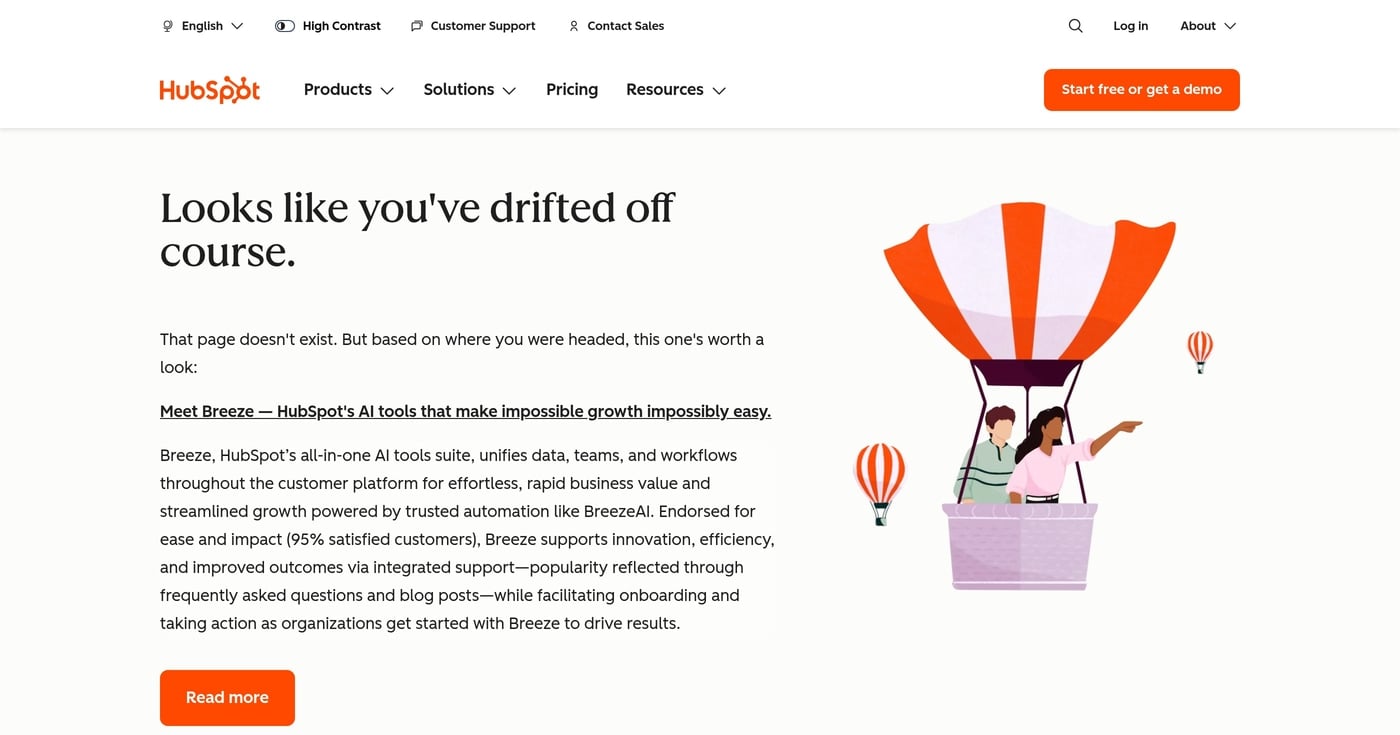 HubSpot Breeze Intelligence product page