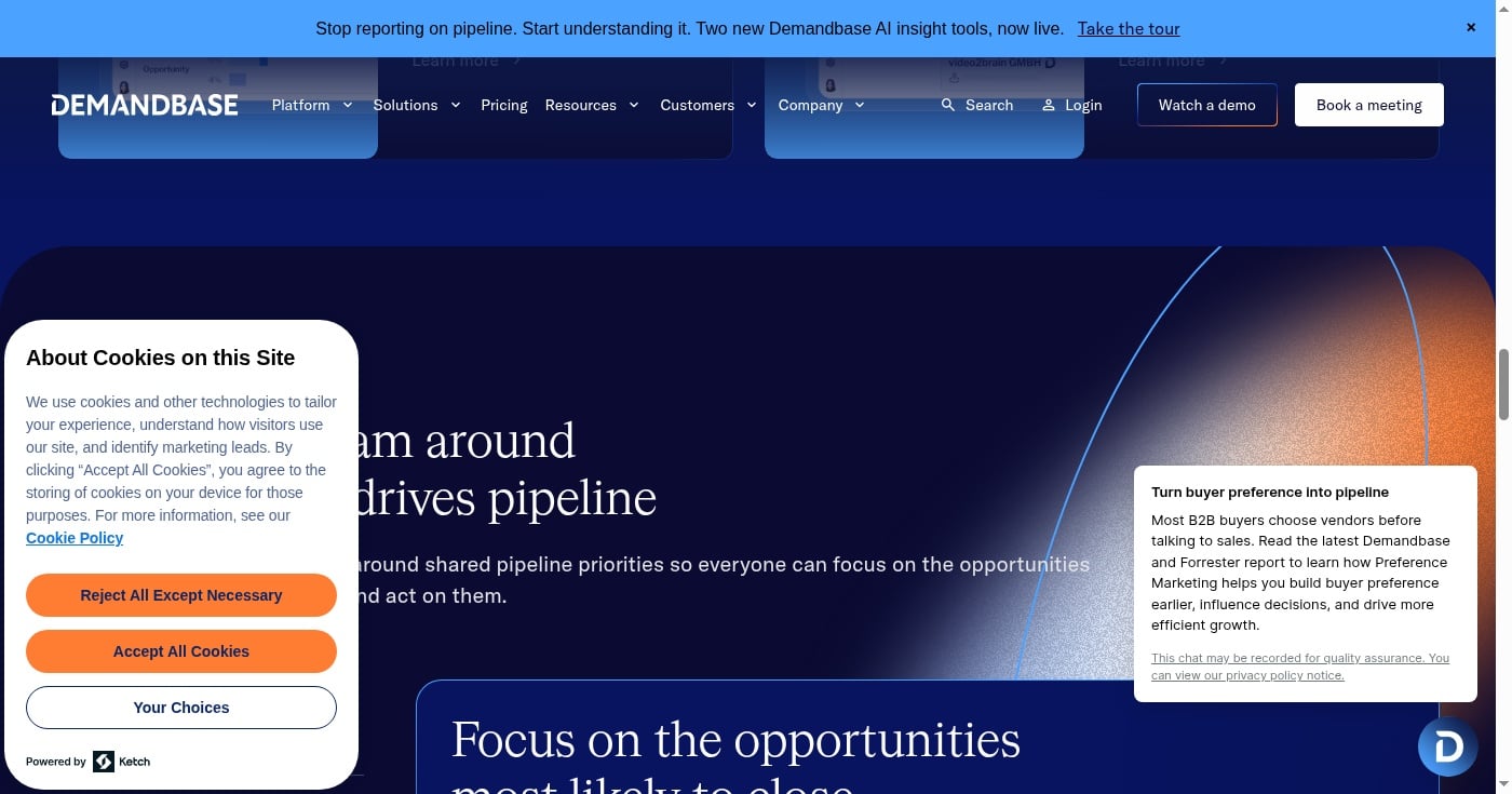 Demandbase product screenshot