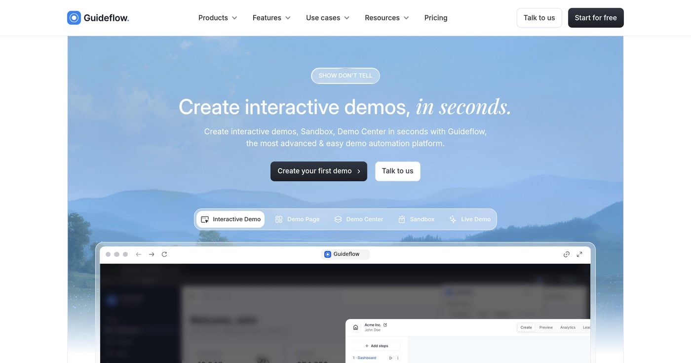 Guideflow product screenshot