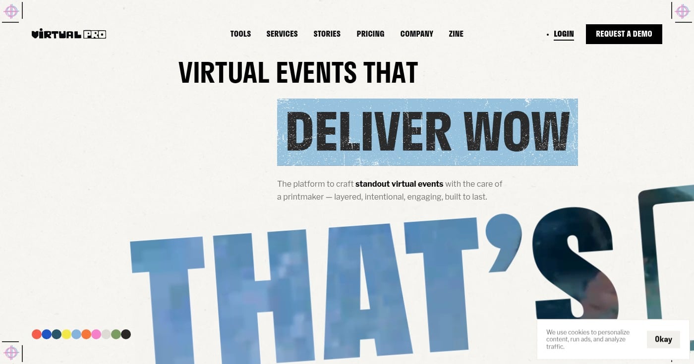 Virtual PRO (formerly Hubilo) homepage