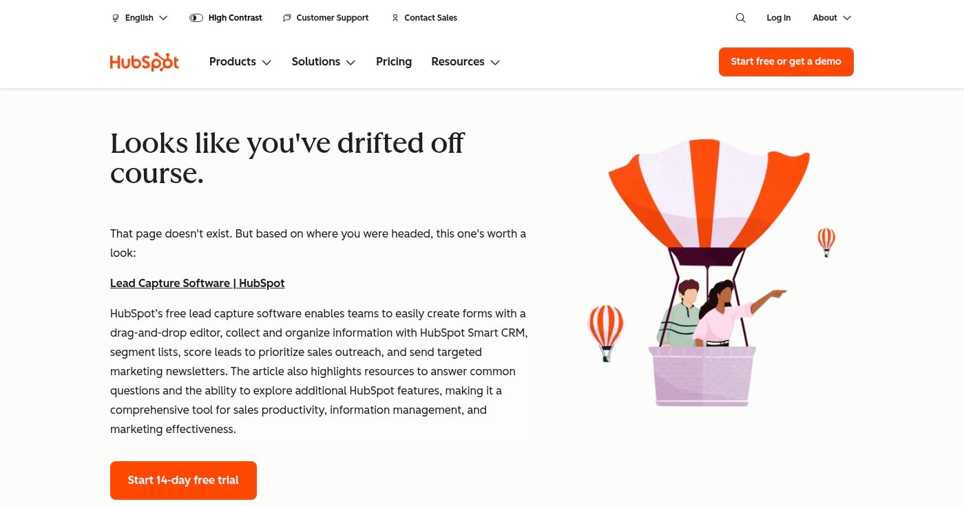 HubSpot Forms homepage screenshot