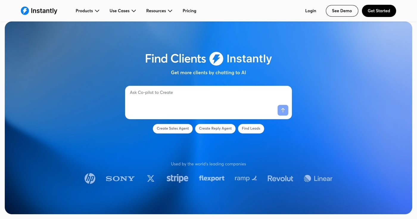 Instantly product screenshot