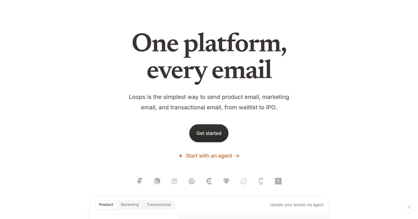 Loops homepage