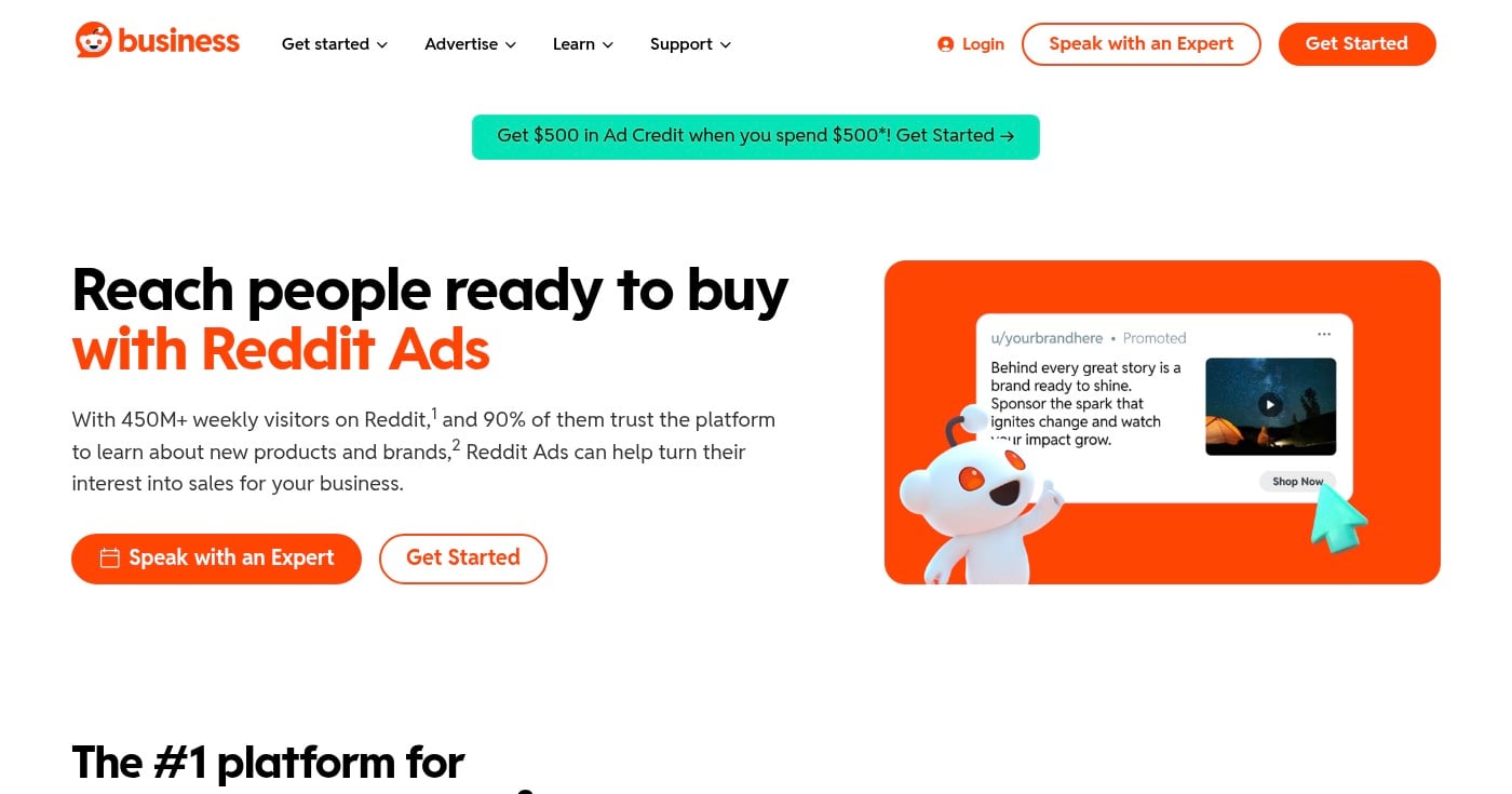 Reddit Ads Manager campaign dashboard