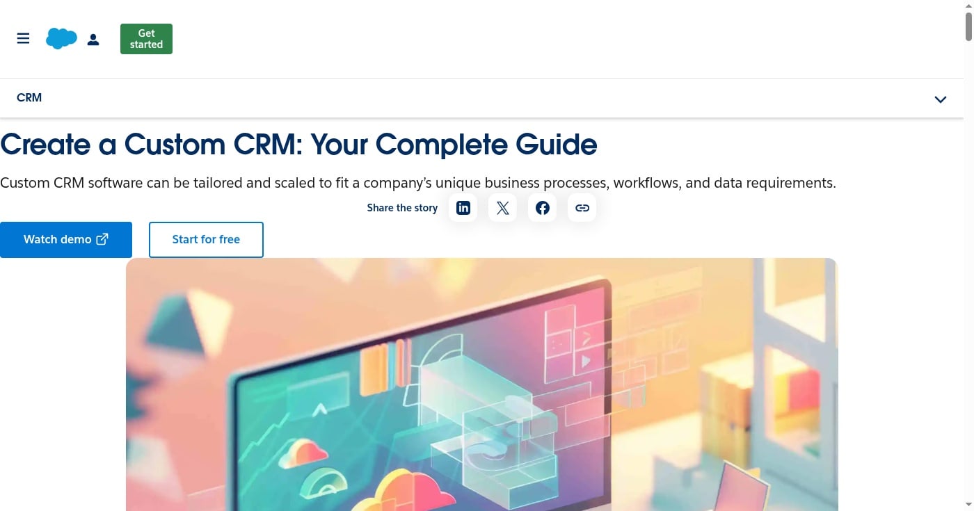 Salesforce Sales Cloud pricing page screenshot