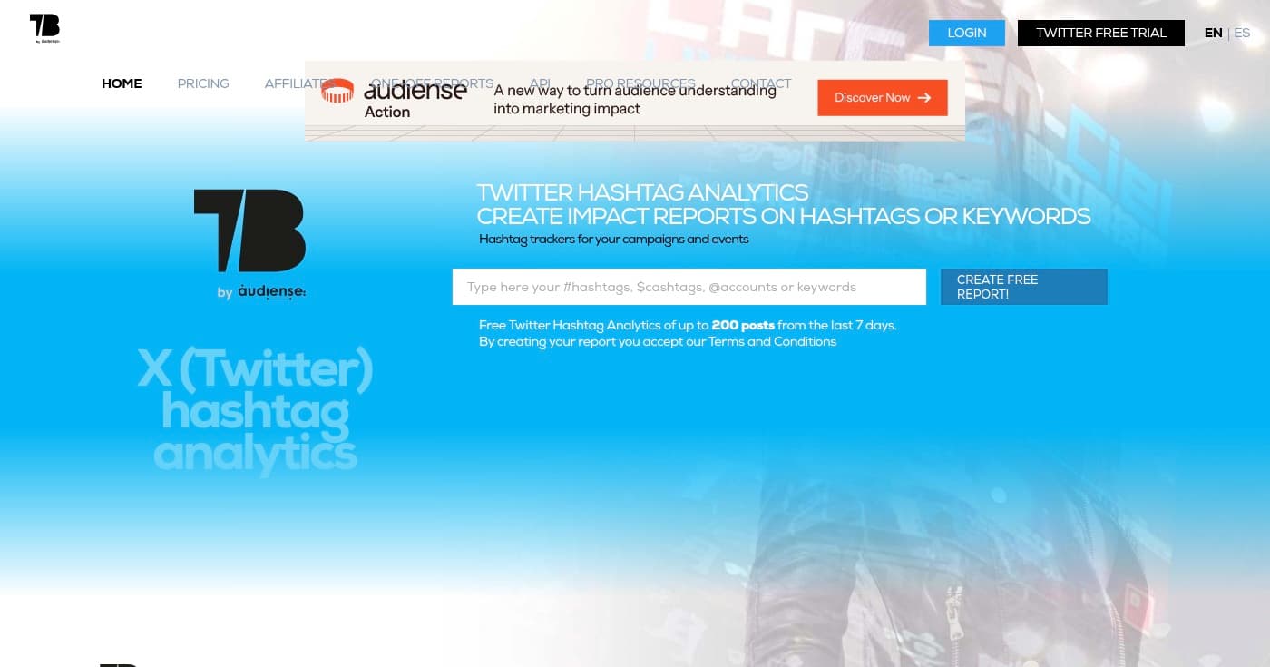 Screenshot of Tweet Binder homepage