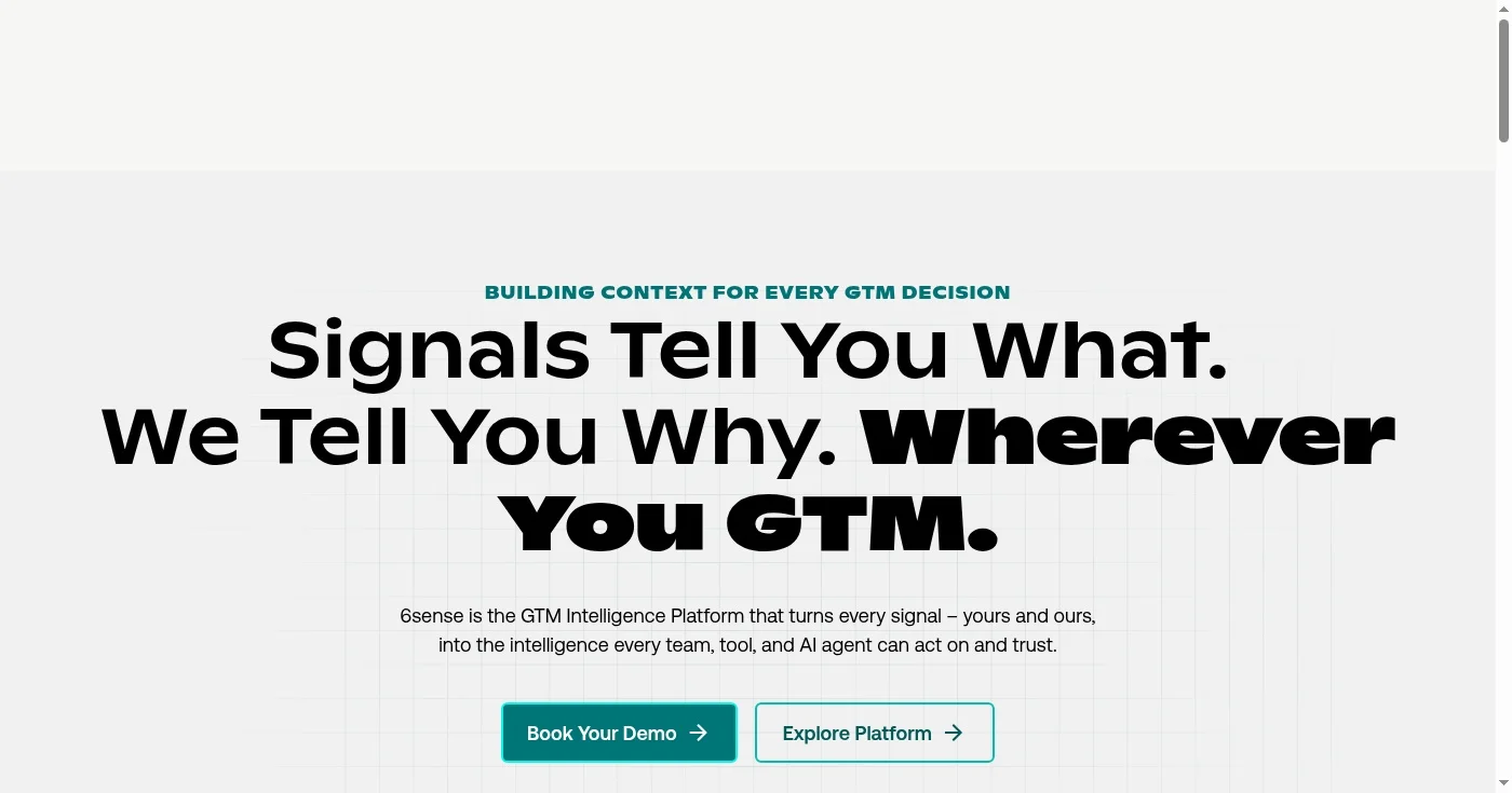 6sense product screenshot