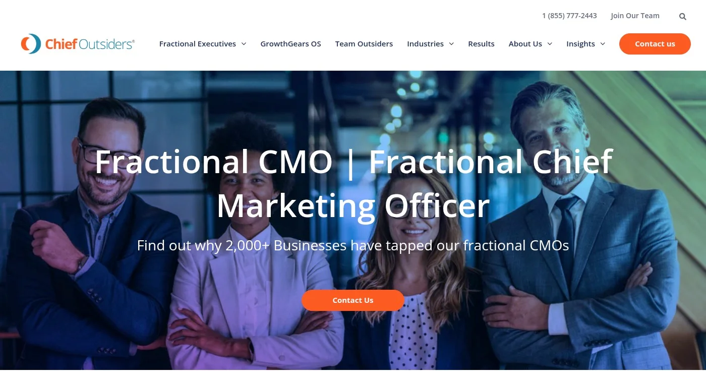 Chief Outsiders fractional CMO matching platform