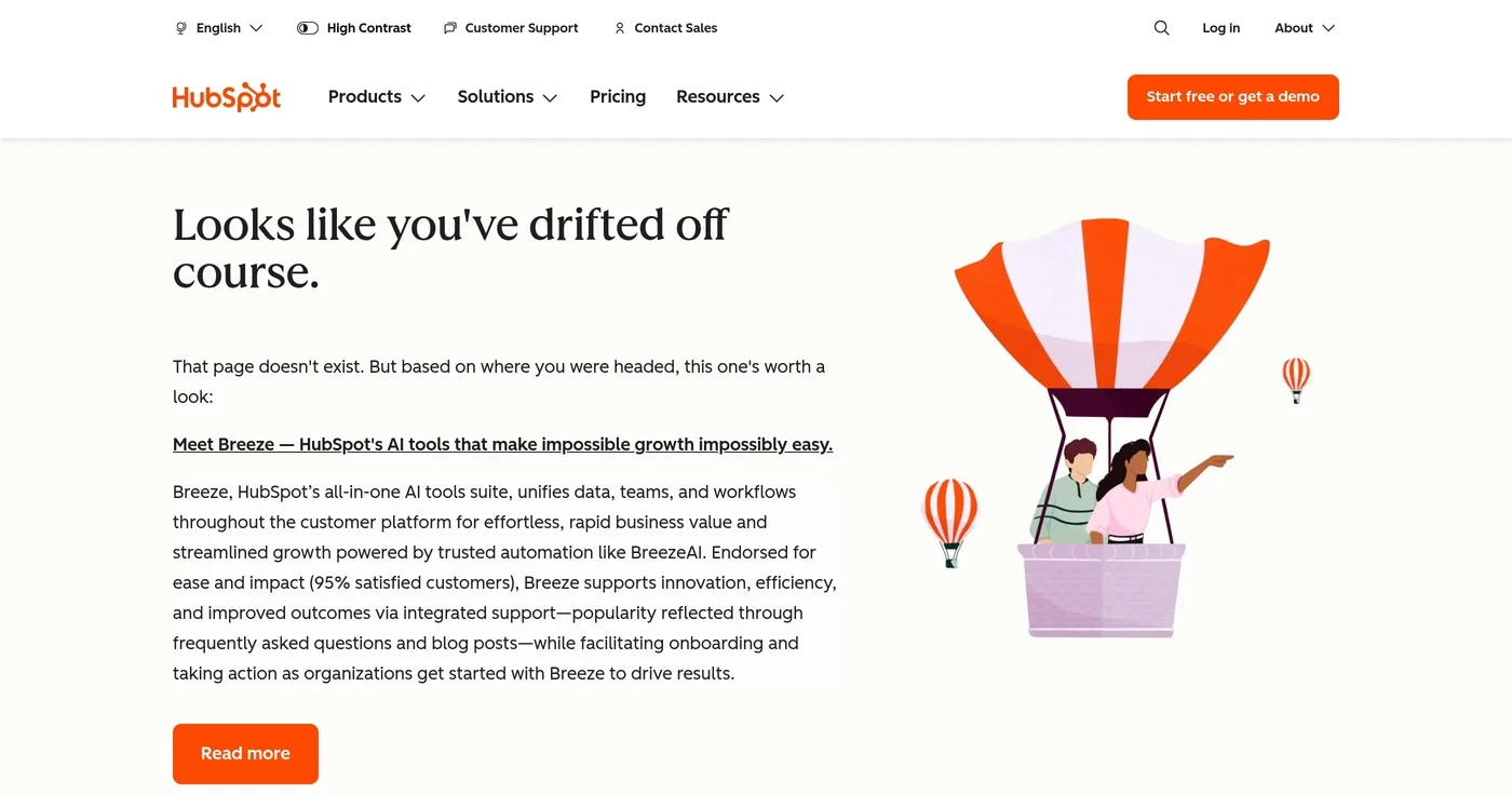 HubSpot Breeze Intelligence product page