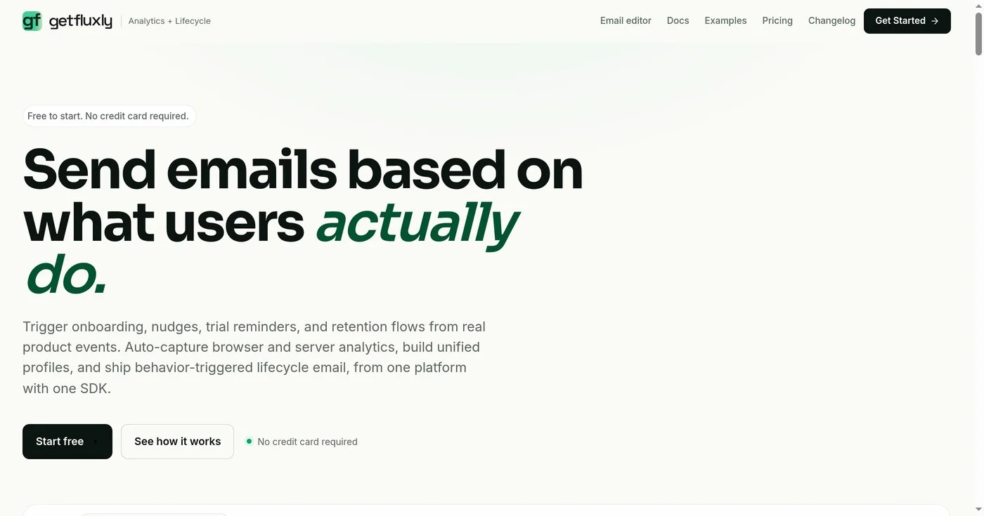 GetFluxly homepage