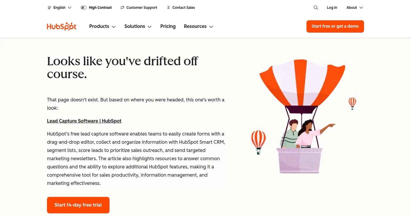 HubSpot Forms homepage screenshot