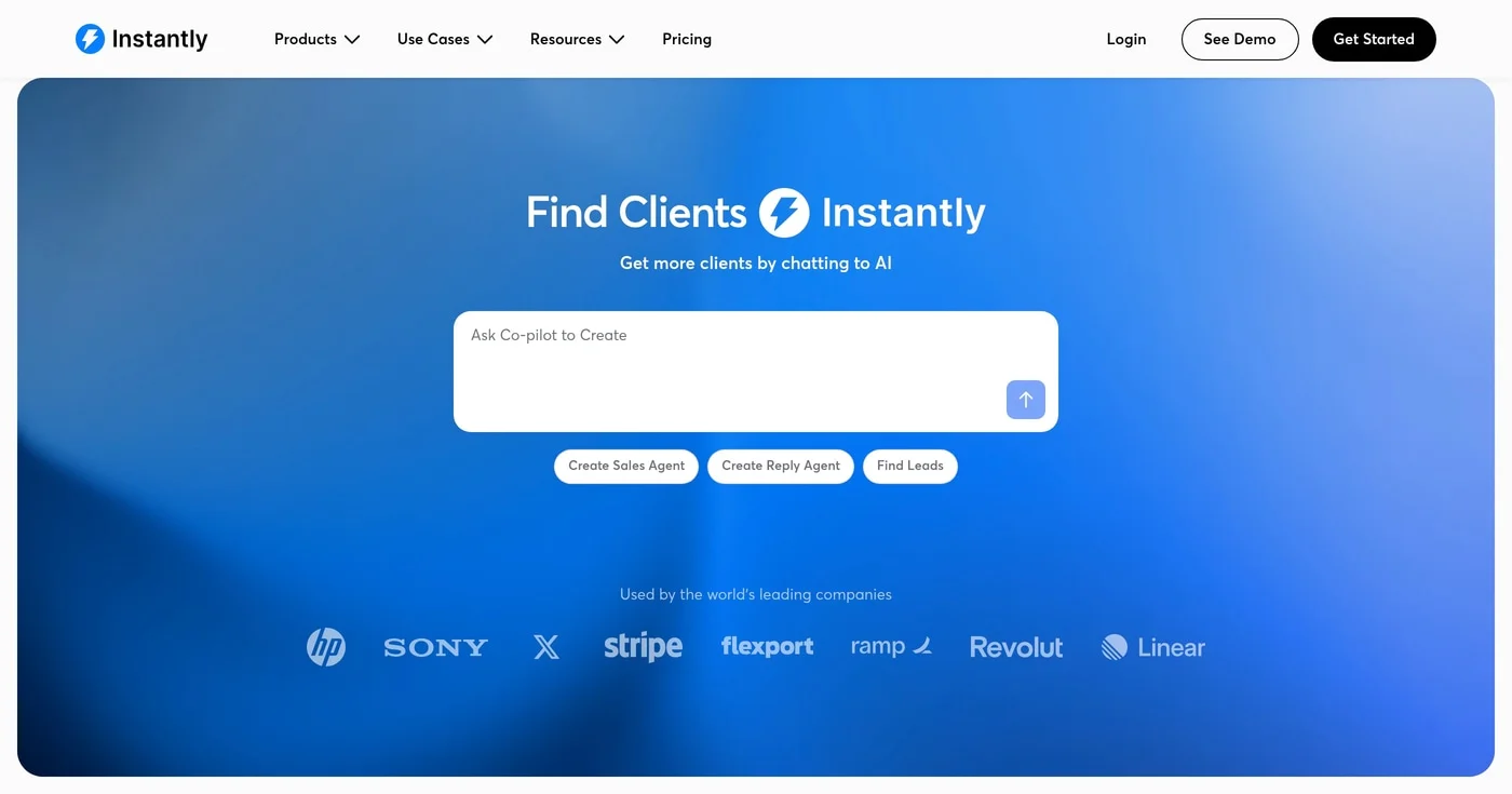 Instantly product screenshot