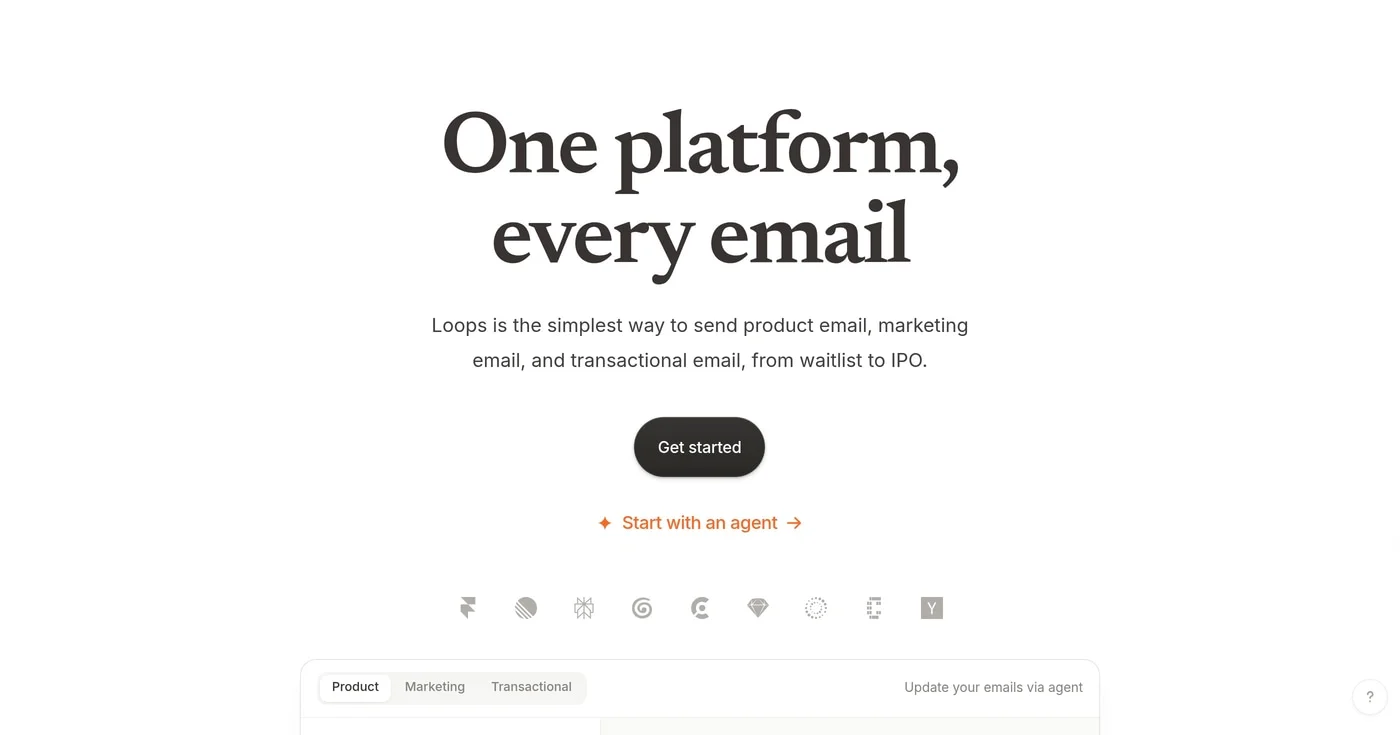 Loops homepage