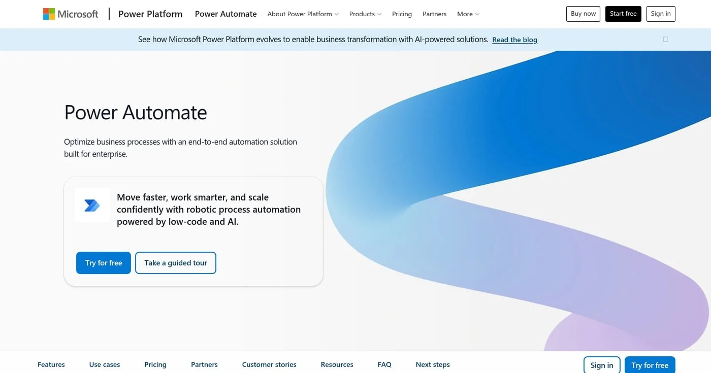 Power Automate cloud flow