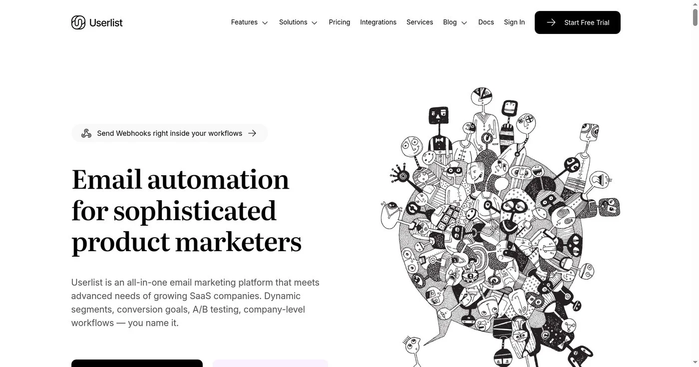 Userlist homepage