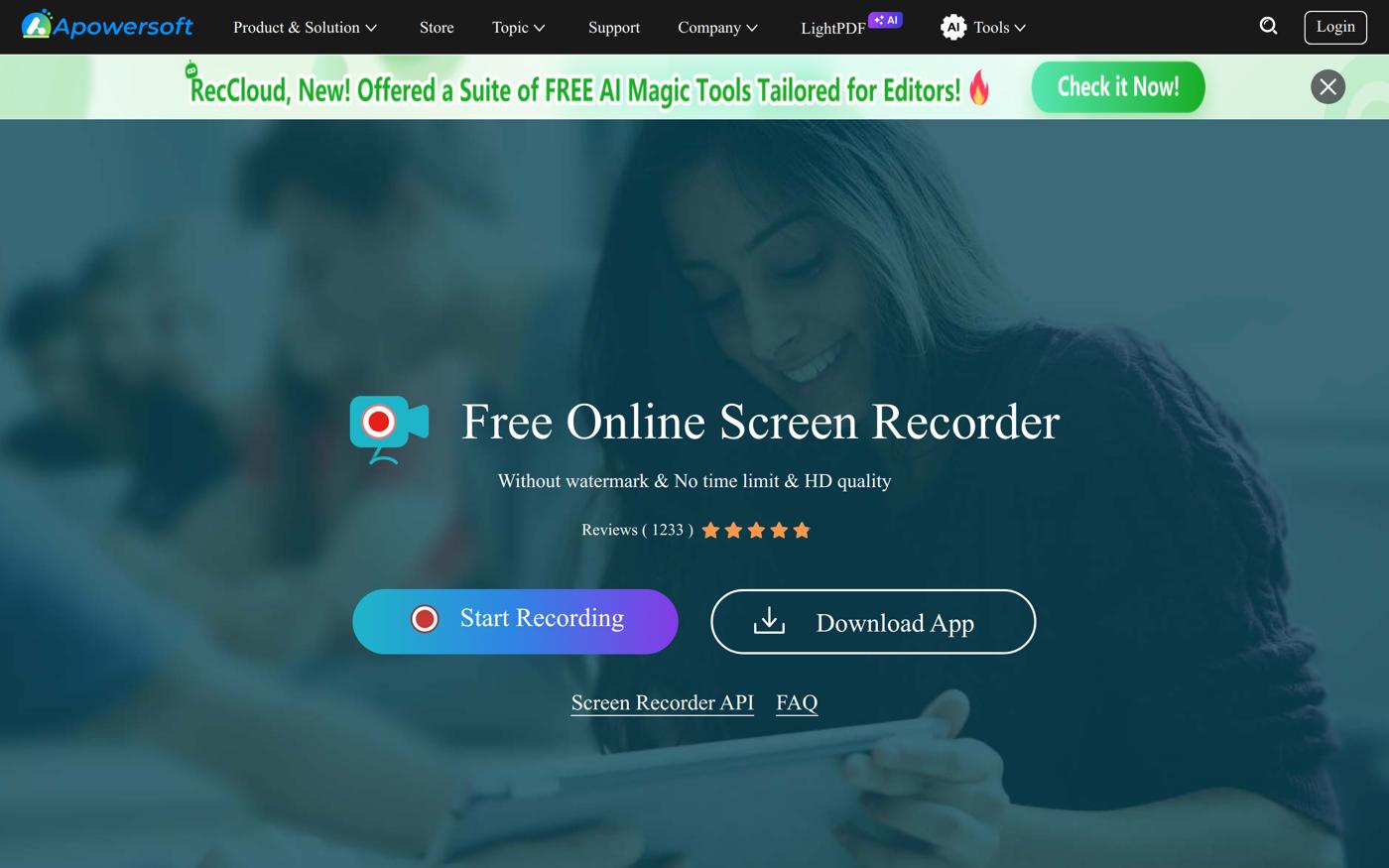 Apowersoft Free Online Screen Recorder