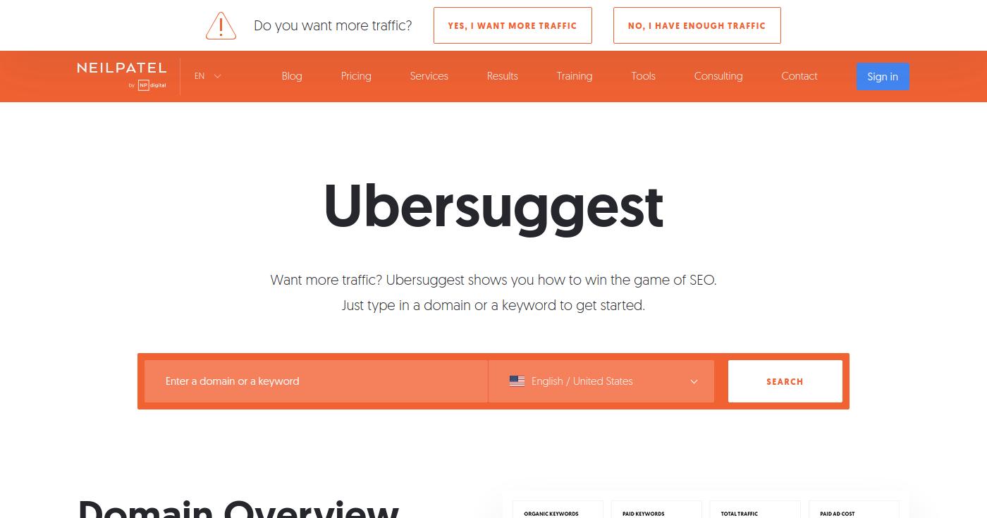 Ubersuggest